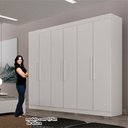 Ver imagem 4 de Guarda-Roupas 6 Portas 2 Gavetas Delta Branco