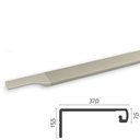 Ver imagem 1 de Perfil Puxador Alumínio Facetato RM-183 Barra 03 metros Inox Matte Acetinado Rometal 01 barra