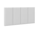 Ver imagem 1 de Cabeceira Cama Solteiro Placa Estofada 90 Cm Suspensa Itália - Branco