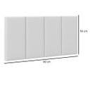 Ver imagem 6 de Cabeceira Cama Solteiro Placa Estofada 90 Cm Suspensa Itália - Branco