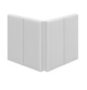 Ver imagem 2 de Cabeceira Cama Solteiro Placa Estofada 90 Cm Suspensa Itália - Branco