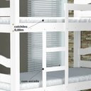 Ver imagem 4 de Cama Beliche Robusta 088 Madeira Maciça com Escada Araúna