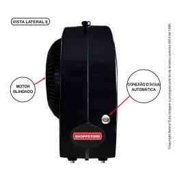 Ventilador 2025 Névoa Água Rede Hidraulica Automático P 35m2:preto/110v - 3