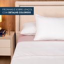 Ver imagem 4 de Jogo de Lençol Casal Padrão Linea Micropercal 200 Fios 4 Peças - Rose