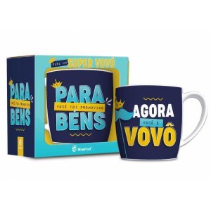 Caneca Porcelana Urban 360Ml Na Caixa - Promovido A Vovô