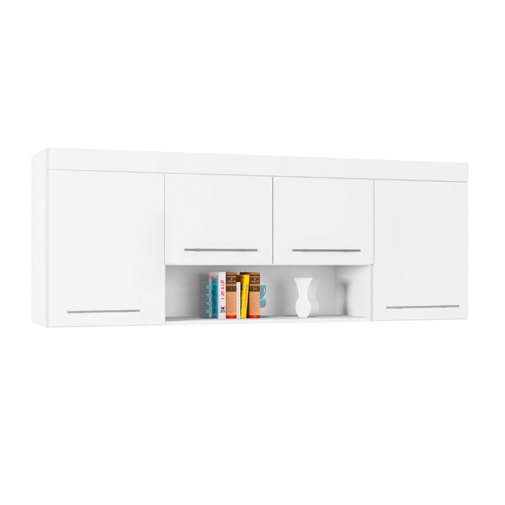 Armário Aéreo Ponte Casal Star com 4 Portas - Poliman Móveis é boa?