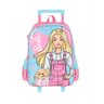 Kit Mochila Rodinhas + Lancheira Barbie Azul (ktmcrdlnbbaz) - 1