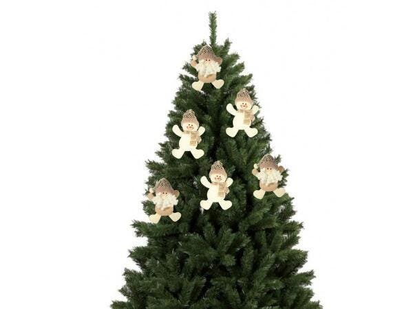 Kit Papai Noel E Boneco De Neve Carinho 12Cm 6 Peças -Magizi - 4