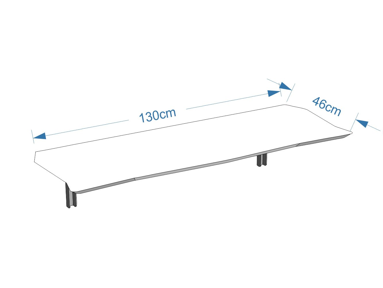 Mesa Dobrável 130 cm Linha Flat com 2 Banquetas - Cor Sweet Lilac - 4