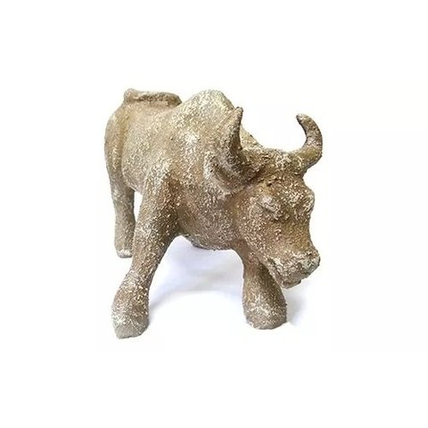 Estatua Escultura Enfeite Decorativo Touro Wall Street 30cm:arenite