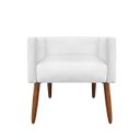Ver imagem 3 de Banco Decorativo Nina Suede Branco - Dominic Decor