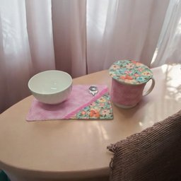 Kit Mug Rug Tapete e Protetor para a Caneca - 2