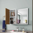 Ver imagem 3 de Armário de Banheiro com Espelho Aéreo Superior Espelheira