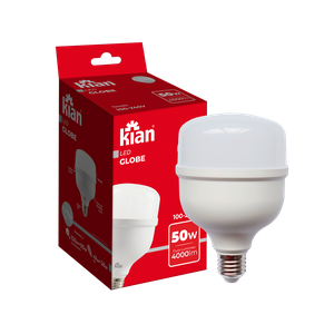 Lâmpada Led 50w 6500k Iluminação Forte e Área Grande Kian Cor da Luz Branco-frio 110v/220v