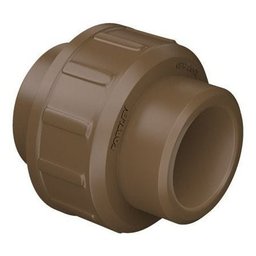 Kit 5 União Soldável Fortlev 50mm (1.1/2") Água Fria Marrom - 1