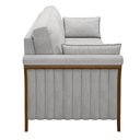 Ver imagem 7 de Sofá Decorativo 3 Lugares 222cm Market Veludo Cinza - Gran Belo