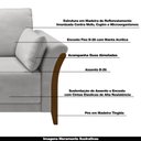 Ver imagem 4 de Sofá Decorativo 3 Lugares 222cm Market Veludo Cinza - Gran Belo