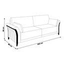 Ver imagem 3 de Sofá Decorativo 3 Lugares 222cm Market Veludo Cinza - Gran Belo