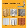Sikaflex 101 Plus Selante Adesivo Flexível Veda Calha Cinza - 4