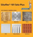 Ver imagem 4 de Sikaflex 101 Plus Selante Adesivo Flexível Veda Calha Cinza