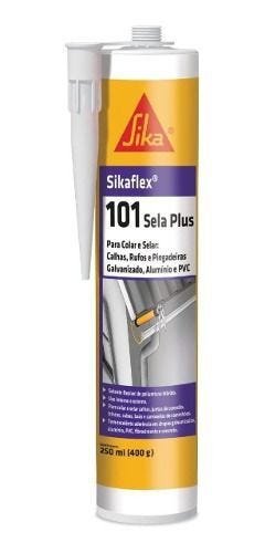 Sikaflex 101 Plus Selante Adesivo Flexível Veda Calha Cinza