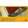 Sikaflex 101 Plus Selante Adesivo Flexível Veda Calha Cinza - 3
