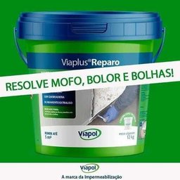 Impermeabilizante Rodapé Parede - Viaplus Reparo Viapol 12kg - 3