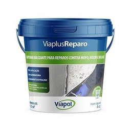 Impermeabilizante Rodapé Parede - Viaplus Reparo Viapol 12kg - 1