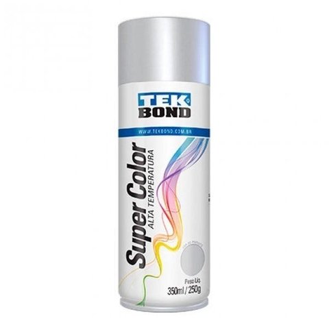 SPRAY SUPER COLOR ALTA TEMPERATURA ALUMÍNIO 350 ML / 250 G TEKBOND