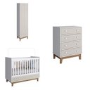 Ver imagem 2 de Quarto de Bebê Completo com Berço, Cômoda e Guarda-Roupa Espresso Móveis