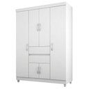 Ver imagem 1 de Guarda Roupa Casal 6 Portas Ecom Branco/rosa - Demóbile