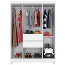 Ver imagem 3 de Guarda Roupa Casal 6 Portas Ecom Branco/rosa - Demóbile