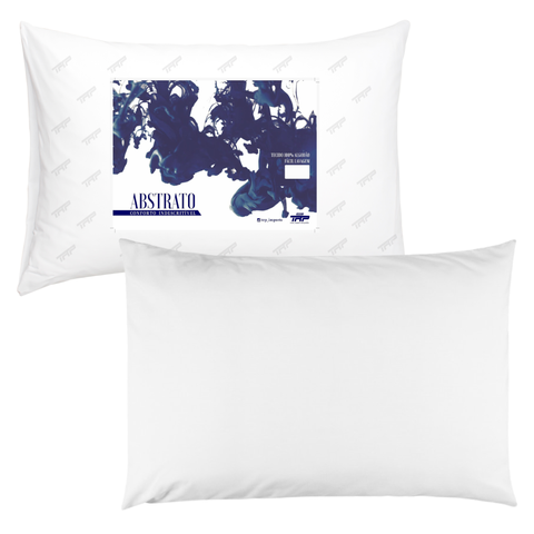 Travesseiro Abstrato Fibra de Plumas Importada Linha Hotelaria com Fronha 100% Algodão