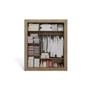 Ver imagem 2 de Guarda Roupa Solteiro 3 Portas de Correr C/ Espelho H563 Nogal - Kappesberg