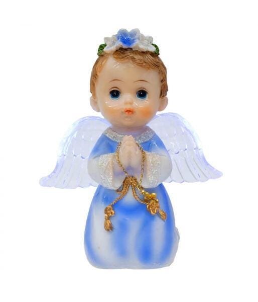 Anjinho Azul Oração 15Cm - Enfeite Resina - 4