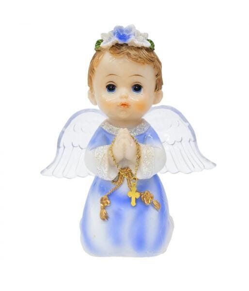 Anjinho Azul Oração 15Cm - Enfeite Resina - 1