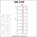 Ver imagem 3 de Sapateira Armário Organizador com 2 Portas e 7 Prateleiras: Branco