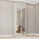 Ver imagem 1 de Guarda Roupa Modulado Bellagio 2 Portas 3 Gavetas MDP Areia HP Casa 812