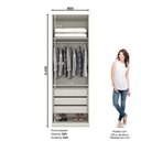 Ver imagem 6 de Guarda Roupa Modulado Bellagio 2 Portas 3 Gavetas MDP Areia HP Casa 812