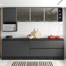Cozinha Modulada 7 Peças 258CM Etna 5 Grafite PLN - 1