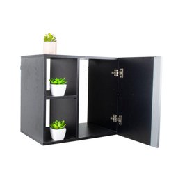 Conjunto Gabinete para Banheiro Preto 55cm sem Cuba Harpia - 6