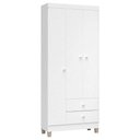 Ver imagem 1 de Guarda Roupa Infantil Ternura Baby 3 Portas Branco Flex - Incorplac