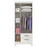 Guarda Roupa Infantil Ternura Baby 3 Portas Branco Flex - Incorplac - 2