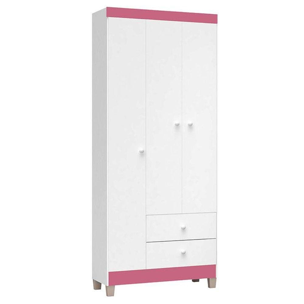 Guarda Roupa Infantil Ternura Baby 3 Portas Branco Flex - Incorplac - 3