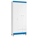 Ver imagem 4 de Guarda Roupa Infantil Ternura Baby 3 Portas Branco Flex - Incorplac