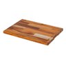 Tábua de Corte Retangular Madeira Legumes Churrasco 25x35cm - 1