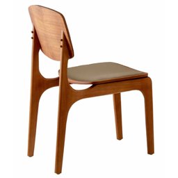 Conjunto com 2 Cadeiras Malta em Madeira Maciça para Sala de Jantar Moderna Mobília - 7
