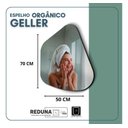 Ver imagem 3 de Espelho Orgânico Geller 70x50cm Decorativo Grande Barato - Suporte