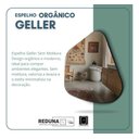 Ver imagem 2 de Espelho Orgânico Geller 70x50cm Decorativo Grande Barato - Suporte