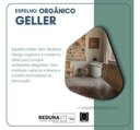 Ver imagem 2 de Espelho Orgânico Geller 70x50cm Decorativo Grande Barato - Suporte